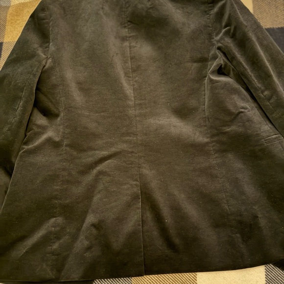 Black Suede Pantsuit J Crew. Size 10. - Picture 6 of 10